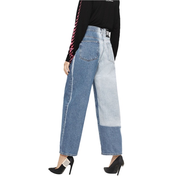 Widee 0077V Women's Jeans Denim Regular Straight High Waist Fit Pants Diesel UK