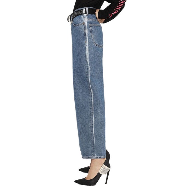 Widee 0077V Women's Jeans Denim Regular Straight High Waist Fit Pants Diesel UK