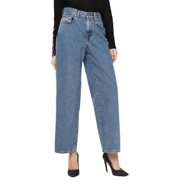 Widee 0077V Women's Jeans Denim Regular Straight High Waist Fit Pants Diesel UK