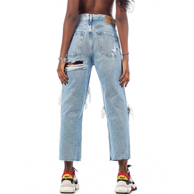 Diesel UK Aryel 0076N Women's Jeans Denim Regular Straight Regular Waist Fit Pants