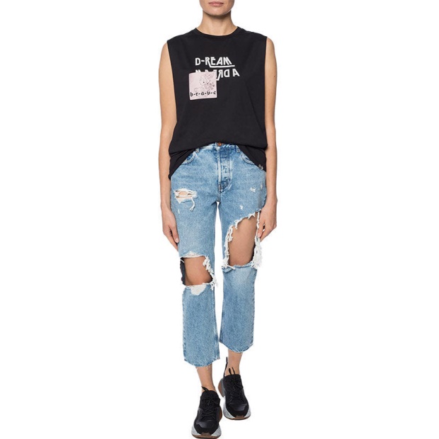 Diesel UK Aryel 0076N Women's Jeans Denim Regular Straight Regular Waist Fit Pants