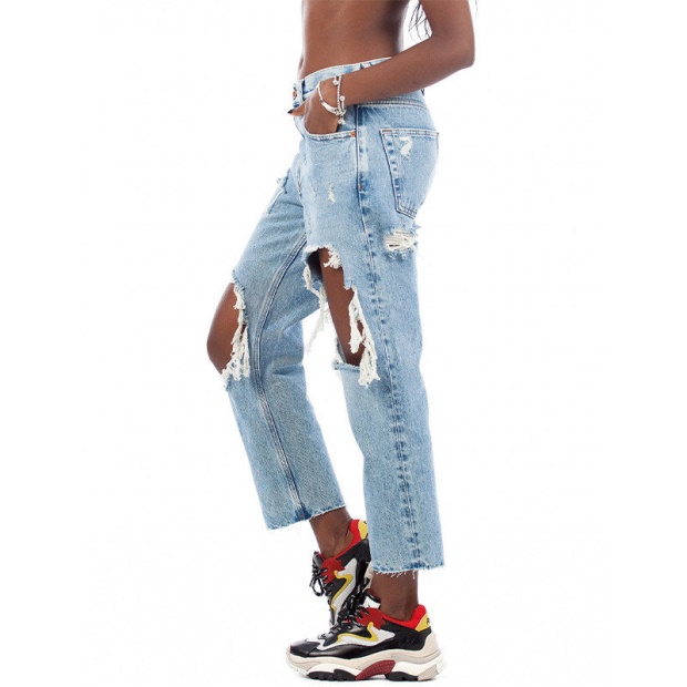 Diesel UK Aryel 0076N Women's Jeans Denim Regular Straight Regular Waist Fit Pants