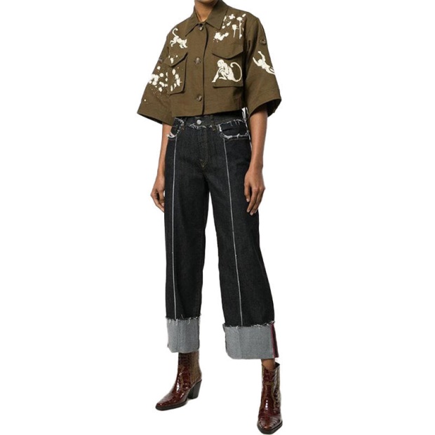 Widee F 0699G Women's Jeans Denim Regular Straight High Waist Fit Pants Diesel UK