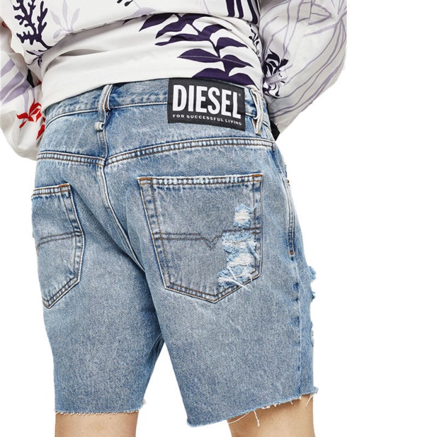 Diesel UK D Kirm 0077Y Women's Jeans Short Denim Regular Fit Summer Casual Shorts