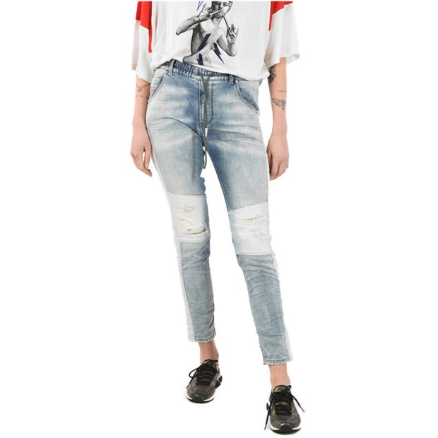Krailey Sp Ne 0672G Women's Jogg Jeans Regular Fit Sweat Jeans Denim Pants Diesel UK