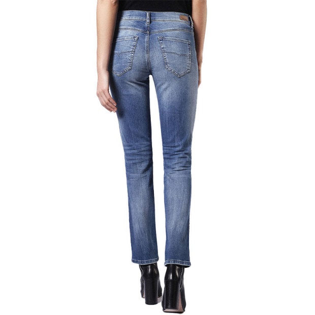 Sandy 0681U Women's Jeans Regular Slim Straight Regular Waist Fit Trouser Diesel UK